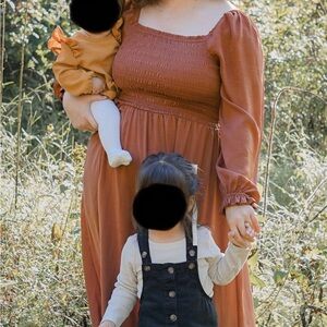 GAP Rust Smocked Dress